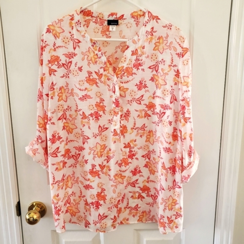 Floral Blouse XL Women's